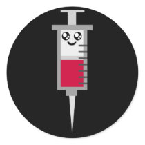 KAWAIIのスポイトによって撃たれる医学の幸せな表面 シール