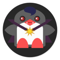 Kawaiiのペンギンの吸血鬼 シール