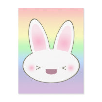 KAWAIIの幸せなバニー 葉書き