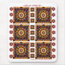 Kutchの刺繍民族のエキゾチックで全体的な芸術Mousepad マウスパッド