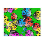 Ladybug Wallpaper Postcard