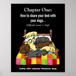 Living with Labradors Cartoon Posters