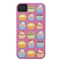 LotsaのカップケーキのピンクのiPhone 4の場合