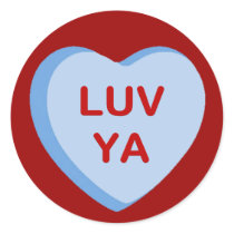 Luv Yaの会話キャンデーのハートのギフトおよび服装