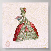 MarieアントワネットのキャンバスGiclee プリント