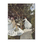MonetのクロウドFrauen im Gartenの1866-1867年の技術