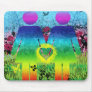 Mousemat Abstract Digital Graffiti Rainbow Love Mouse Pad