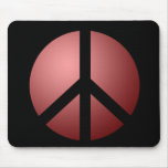Mousemat Peace, Black and Red Mouse Pads