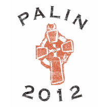 Palin 2012の長い袖の十字レディースワイシャツ