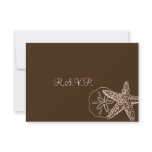 PixDezines rsvp Starfish/Beach Weddings Personalized Invites