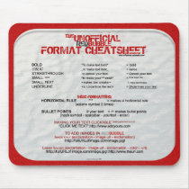 RB CheatSheet Mousepad マウスパッド