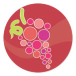 Red Grapes Stickers