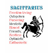 Sagittariusのホロスコープの(占星術の)十二宮図の印