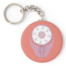 SALMONPINK少し花KEYCHAIN