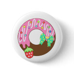stawberry donut pin