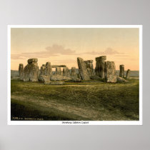 Stonehenge、ソールズベリー、イギリス ポスター