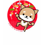 Tシャツ-子犬-日本のな赤