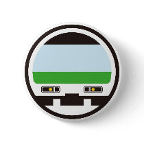 train 缶バッジ