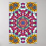Trippy Poster: Psychedelic Kaleidoscope Artwork