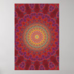 Trippy Poster: Psychedelic Radial Artwork