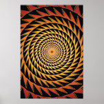Trippy Poster: Sawtooth Spiral