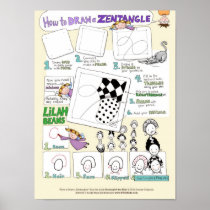 Zentangle®ポスターを引く方法