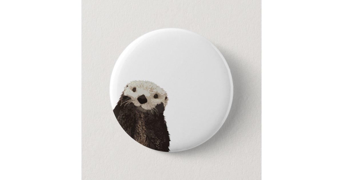 あなた自身の文字を加える部屋を持つかわいいカワウソ 缶バッジ Zazzle Co Jp あなた自身の文字を加える部屋を持つかわいいカワウソ 缶バッジ Zazzle Co Jp