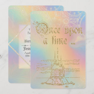 白い 城招待状 案内状 インビテーションデザイン Zazzle Co Jp