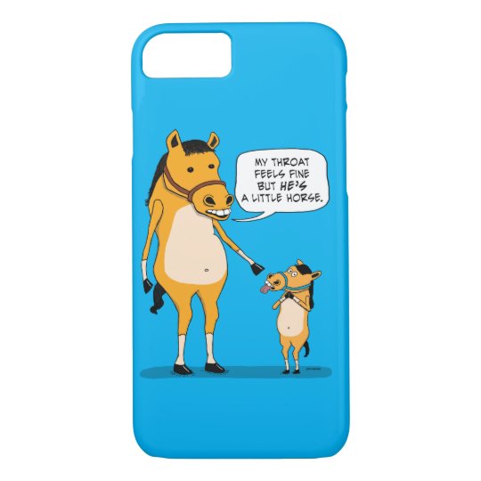 おもしろいで かわいく大きい馬および小さい馬 Case Mate Iphoneケース