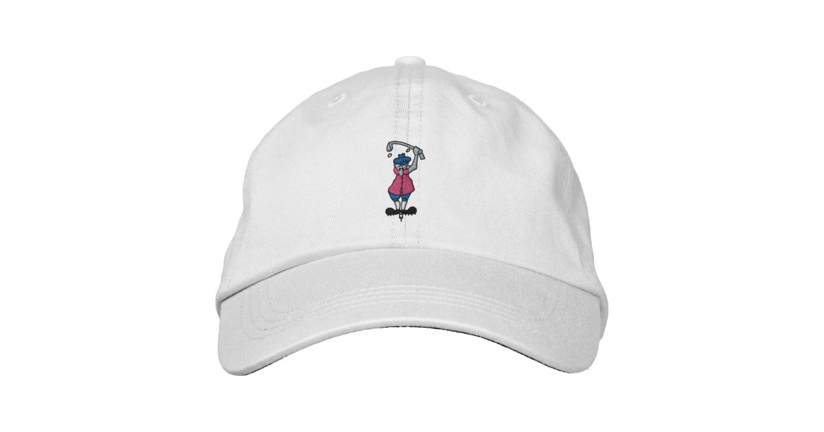 おもしろいなゴルフ人 帽子 Zazzle Co Jp