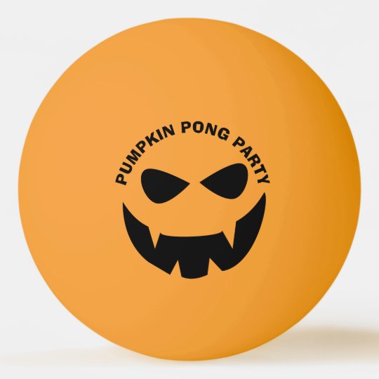 おもしろいなハロウィンのカボチャpongのパーティーのピンポン球 卓球ボール Zazzle Co Jp