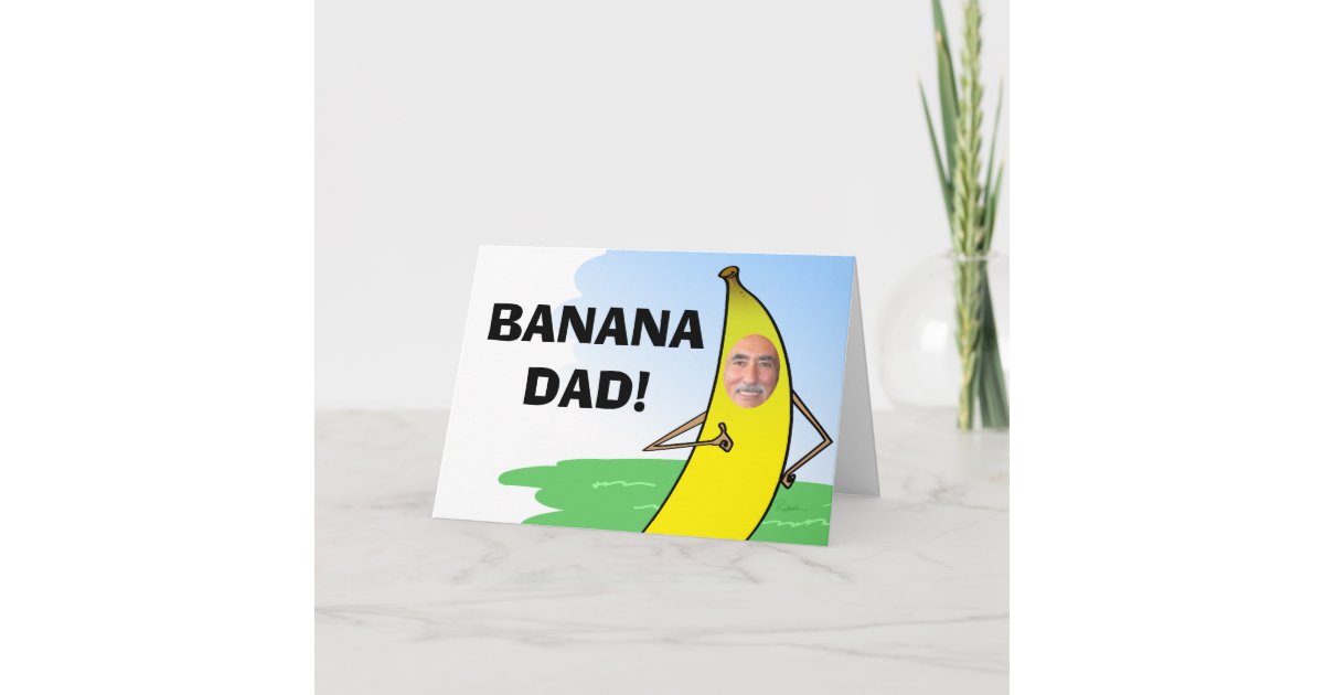 おもしろいなバナナの父の日カード 挿入物のパパの写真 カード Zazzle Co Jp おもしろいなバナナの父の日カード 挿入物のパパの写真 カード Zazzle Co Jp