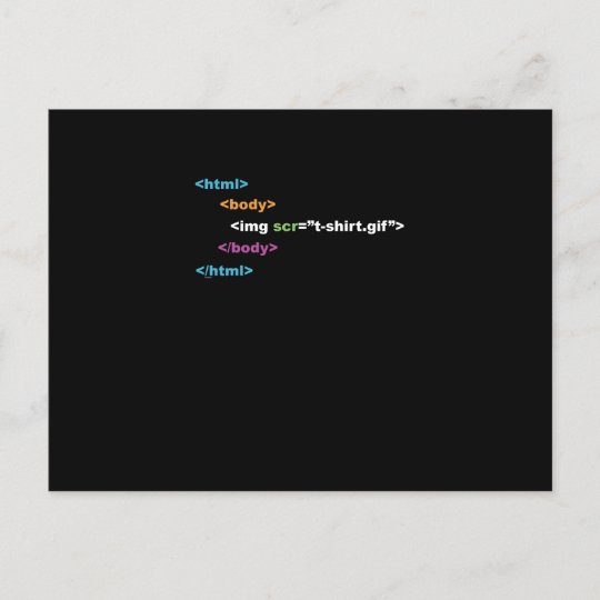 おもしろいな計算機プログラムコードhtml シーズンポストカード Zazzle Co Jp