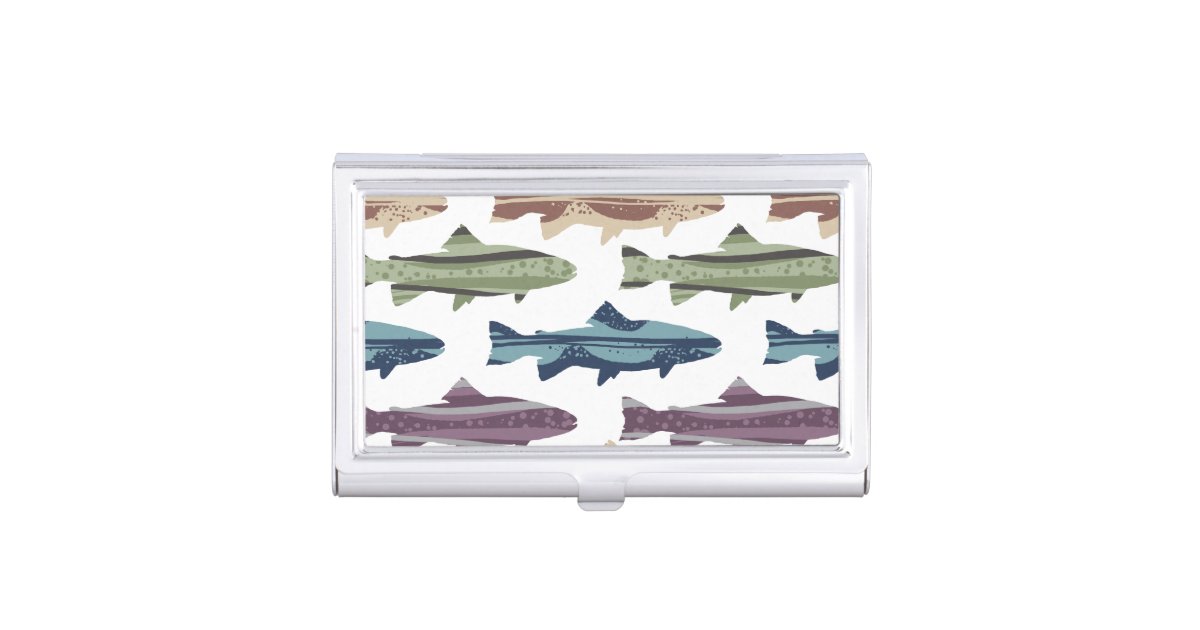 おもしろいカラフルマスの魚型 名刺入れ Zazzle Co Jp