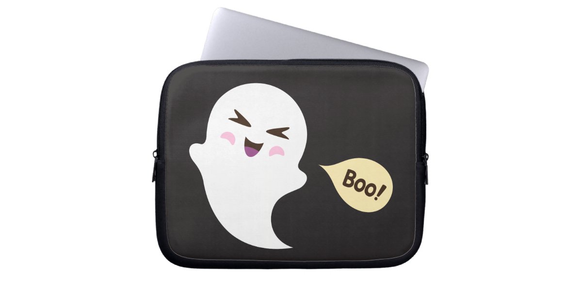 おもしろいカワイかわいい漫画幽霊ことわざブー ラップトップスリーブ Zazzle Co Jp