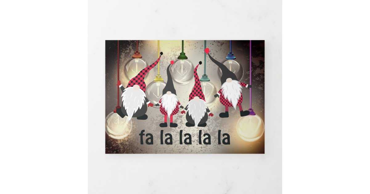 おもしろいクリスマス格言とライトファララララ 三つ折りクリスマスカード Zazzle Co Jp