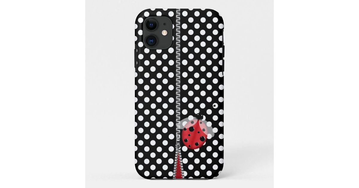 おもしろい水玉模様とladybug Iphone 5ケース Case Mate Iphoneケース Zazzle Co Jp