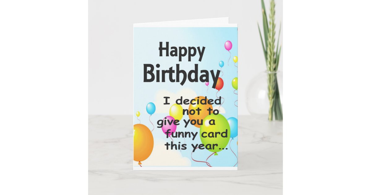 おもしろい誕生日カード カード Zazzle Co Jp