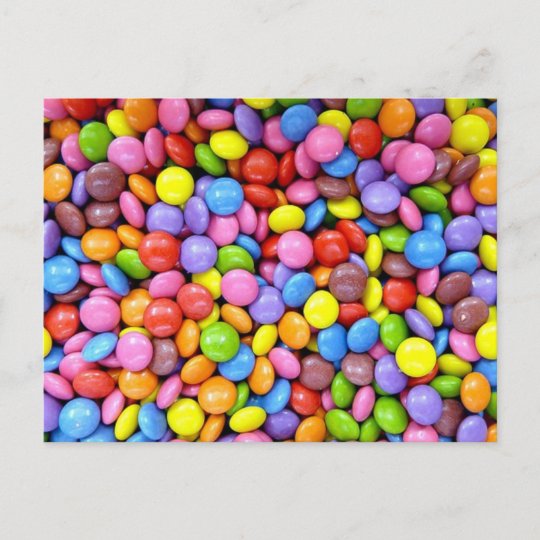 お菓子 製カラフル菓 ポストカード Zazzle Co Jp
