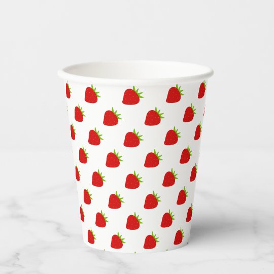 かわいいいちご柄 紙コップ Zazzle Co Jp かわいいいちご柄 紙コップ Zazzle Co Jp