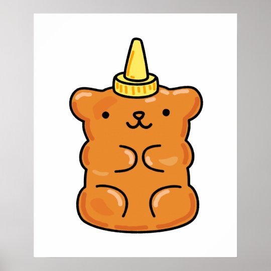 かわいいかわいいユニコーングミベア ポスター Zazzle Co Jp