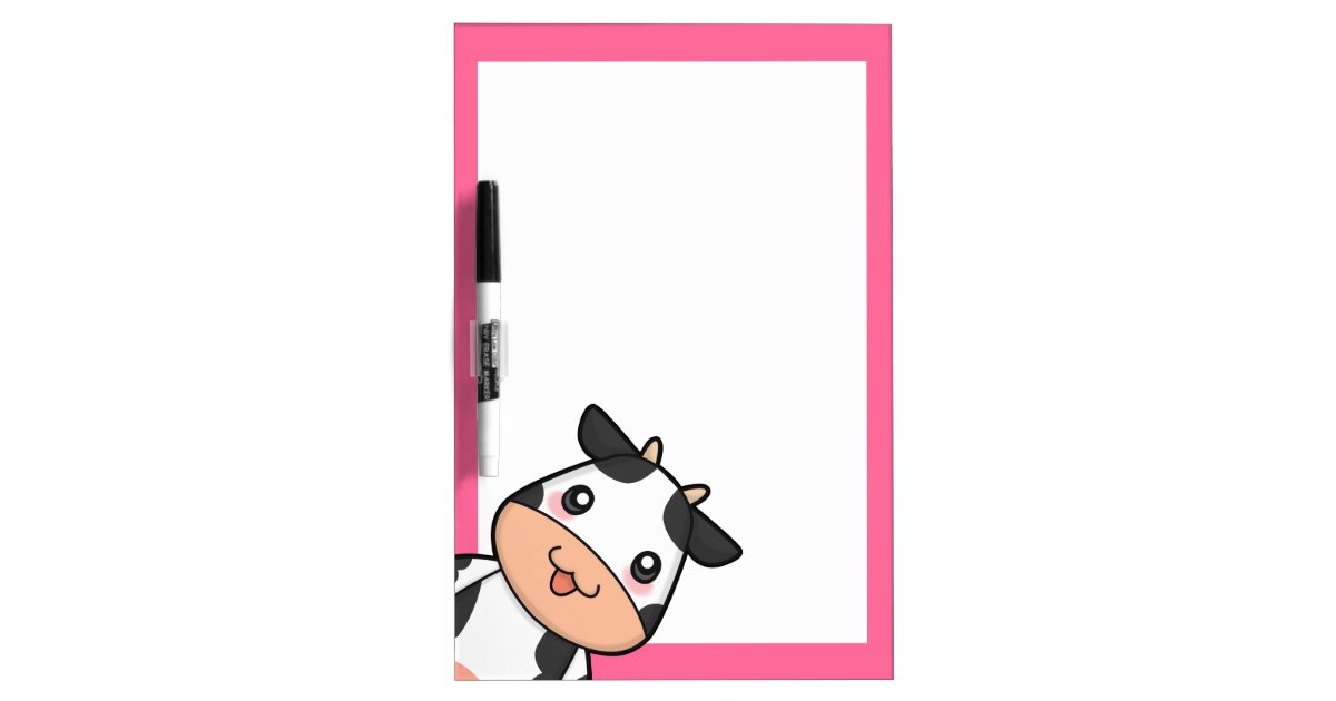 かわいいかわいい牛漫画のホワイトボード ホワイトボード Zazzle Co Jp
