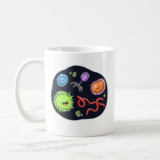 かわいいかわいい菌 コーヒーマグカップ Zazzle Co Jp