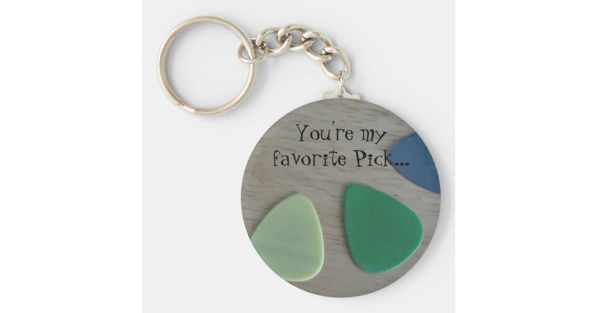 かわいいことわざを用いるギターピック キーホルダー Zazzle Co Jp