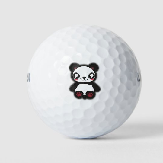 かわいいのおもしろいなパンダのゴルフ ボール ゴルフボール Zazzle Co Jp