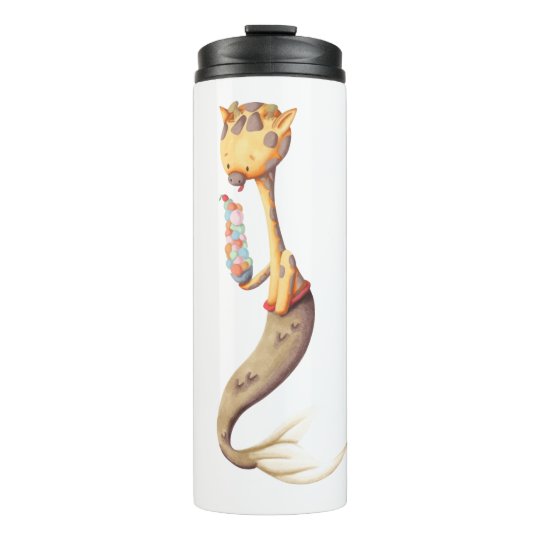 かわいいキリンと人魚のしっぽ食べ物のアイスクリーム タンブラー Zazzle Co Jp