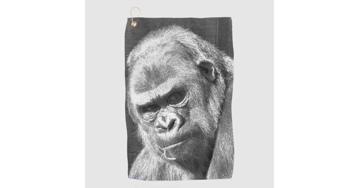 かわいいゴリラ ゴルフタオル Zazzle Co Jp