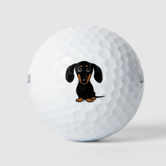 かわいいショートハスの黒とタンダックスフンド犬 ゴルフボール Zazzle Co Jp かわいいショートハスの黒とタンダックスフンド犬 ゴルフボール Zazzle Co Jp