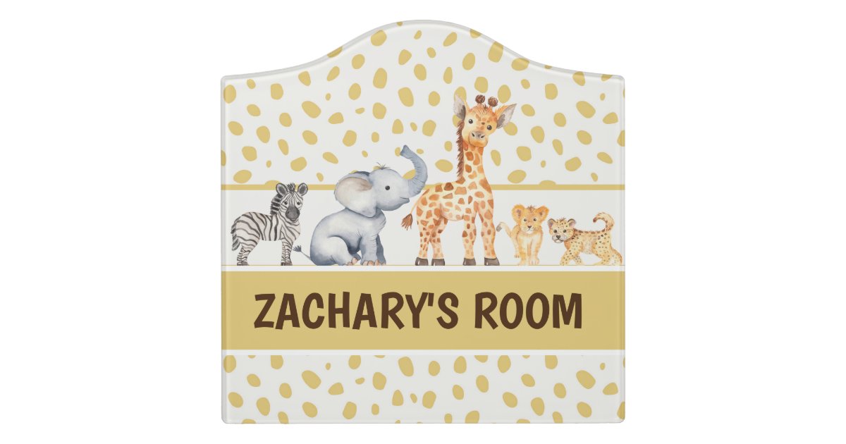 かわいいジャングルサファリ動物キッズルームドアサイン ドアサイン Zazzle Co Jp かわいいジャングルサファリ動物キッズルームドアサイン ドアサイン Zazzle Co Jp