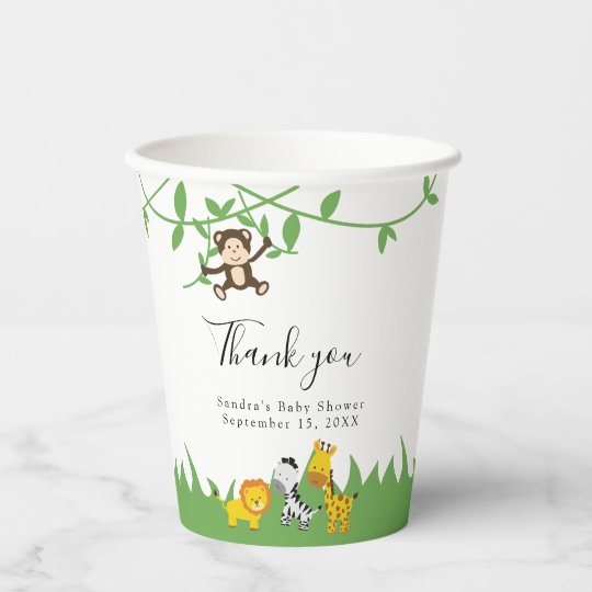 かわいいジャングル動物に中立サファリの赤ちゃんシャワー 紙コップ Zazzle Co Jp かわいいジャングル動物に中立サファリの赤ちゃんシャワー 紙コップ Zazzle Co Jp